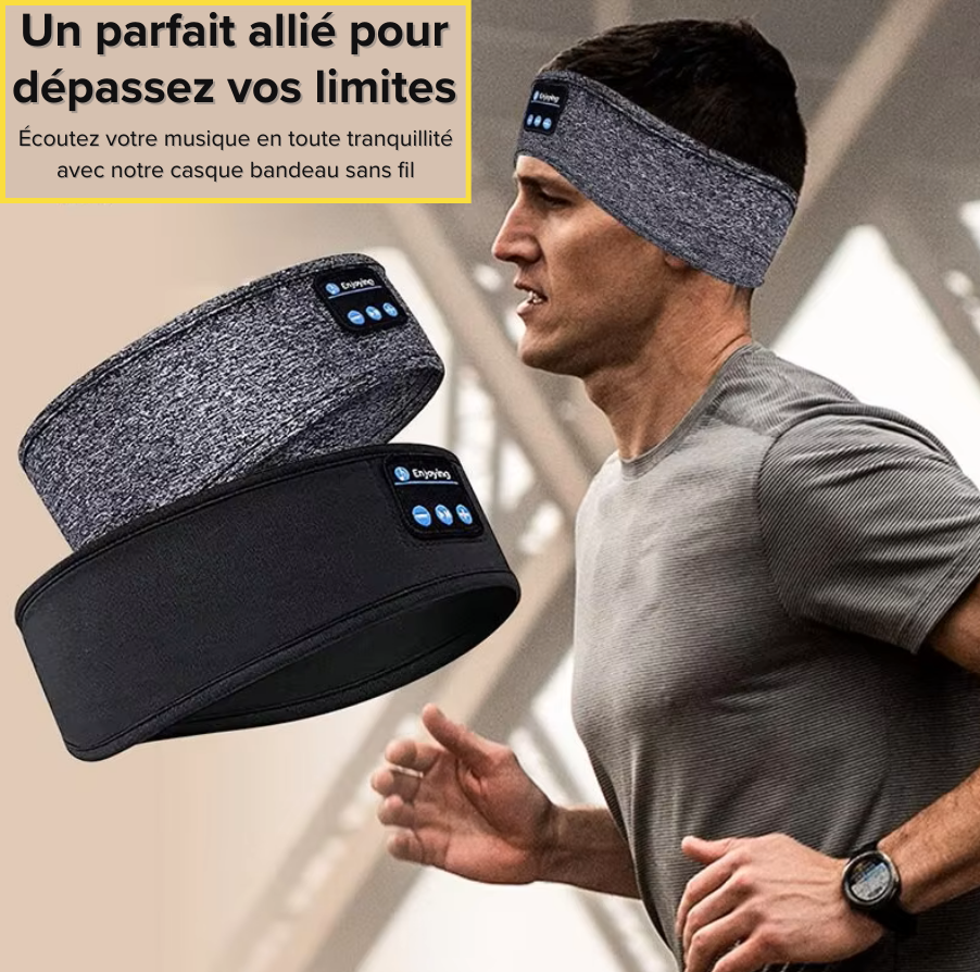 Casque Bandeau Ecouteur Bluetooth Sans Fil